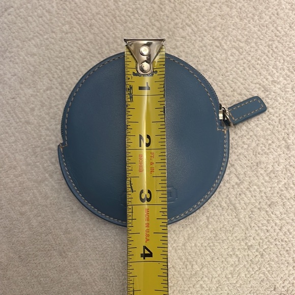 Vintage coach polished round coin purse 7808 - blue  - VERIFIED AUTHENTIC - Picture 7 of 7